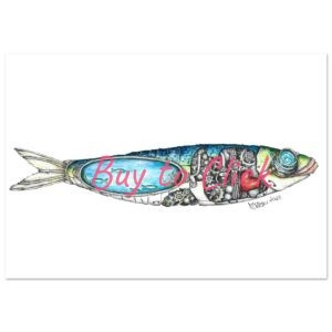 The Mechanical Soul of the Sea //Poster d'art 70x100 cm / 28x40″